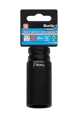 BlueSpot Tools Blue Spot Tools24mm Deep Impact Hex Socket from B&Q