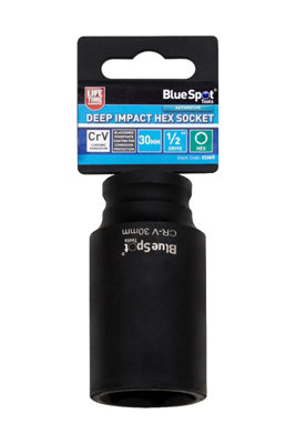 BlueSpot Tools Blue Spot Tools30mm Deep Impact Hex Socket1/2 Drive from B&Q