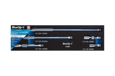 Spot Tools Spot Tools - 5 Pce 1/2" Extension Bar Set Blue