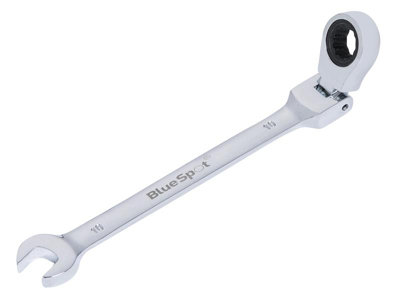 B&Q -  180 Degree Flexible Head Ratchet Spanner 10mm