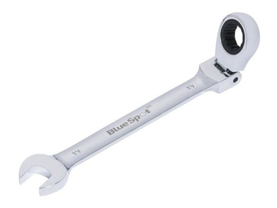 B&Q -  180 Degree Flexible Head Ratchet Spanner 13mm