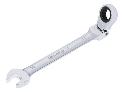 B&Q -  180 Degree Flexible Head Ratchet Spanner 14mm