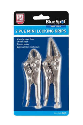 BlueSpot Tools Blue Spot Tools2 Pce Mini Locking Plier Set from B&Q