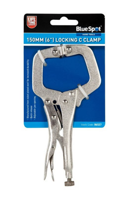 BlueSpot Tools Blue Spot Tools150mm (6") Locking C Clamp from B&Q