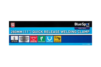 BlueSpot Tools Blue Spot Tools280mm Quick Release Welding Clamp from B&Q