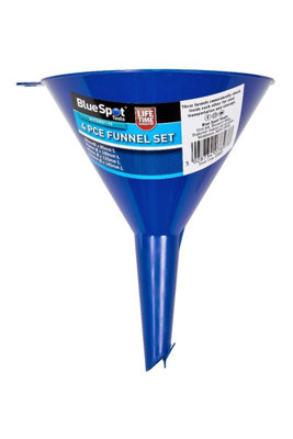 BlueSpot Tools Blue Spot Tools4 Piece Funnel SetAbs Plastic from B&Q