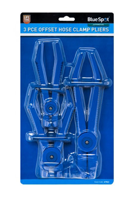 BlueSpot Tools Blue Spot Tools3 Pce Offset Hose Clamp Pliers from B&Q