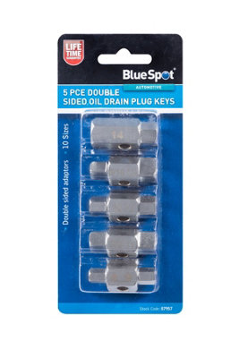 BlueSpot Tools Blue Spot Tools5Pce Double Drain Plug Keys from B&Q