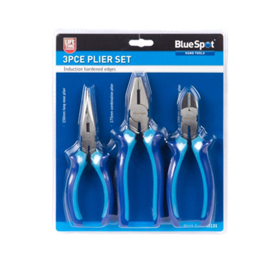 BlueSpot Tools Blue Spot Tools3 Pce Plier Set from B&Q