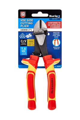 BlueSpot Tools Blue Spot Tools180mm Vde Side Cutting Pliers from B&Q