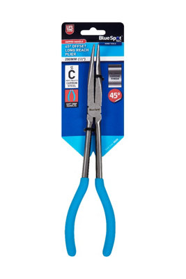 B&Q -  Blue Spot Tools 45Degree Offset Long Reach Plier280mm (11Inch)