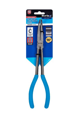 B&Q -  Blue Spot Tools 280mm 90Degree Offset Long Reach Plier