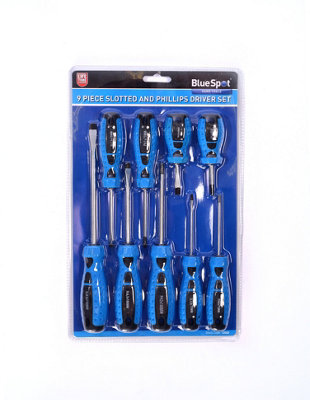 BlueSpot Tools Blue Spot Tools9 Pce Screwdriver Set from B&Q