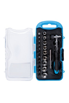 BlueSpot Tools Blue Spot Tools23Pce Offset Ratchet Bit And Socket Set from B&Q