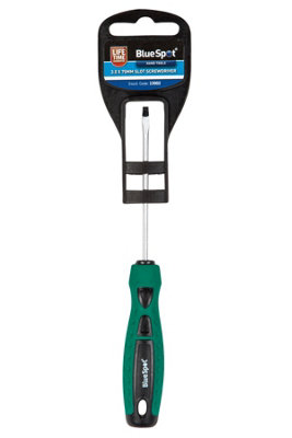 BlueSpot Tools Blue Spot Tools3.0 X 75mm Slotted Screwdriver from B&Q