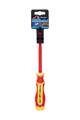 BlueSpot Tools Blue Spot Tools5.5mm X 125mm Slotted Vde Screwdriver from B&Q