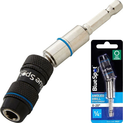BlueSpot Tools Blue Spot Tools1/4" Hex Shank 0-20 Angled Drill Attachment