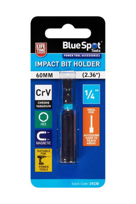 BlueSpot Tools Blue Spot Tools Impact Bit HolderChrome Vanadium60mm