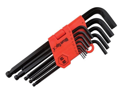 Bluespot Tools 15303 Long Arm Ball End Hexagon Key Set13 Piece (1.27-10mm) B/s15303 from B&Q
