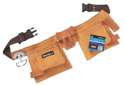 BlueSpot Tools Blue Spot ToolsProfessional Leather Double Tool Belt from B&Q