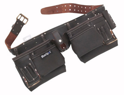 BlueSpot Tools Blue Spot ToolsDeluxe Oil Tanned Leather Double Tool Belt from B&Q
