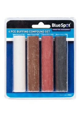 BlueSpot Tools Blue Spot Tools4Pce Buffing Compound Set from B&Q