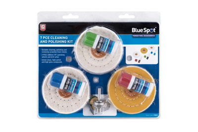 BlueSpot Tools Blue Spot Tools7Pce Cleaning And Polishing Kit from B&Q