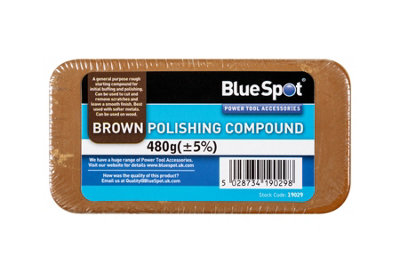 BlueSpot Tools Blue Spot ToolsBrown Polishing Compound (500G) from B&Q