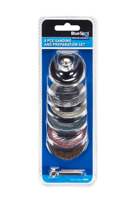 BlueSpot Tools Blue Spot Tools8 Pce Sanding And Preparation Set from B&Q