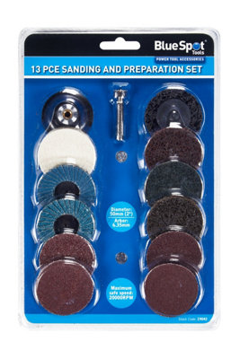 BlueSpot Tools Blue Spot Tools12 Pce Sanding And Preparation Set from B&Q