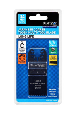 BlueSpot Tools Blue Spot Tools34mm Japanese Coarse Tooth Multi-Tool Blade from B&Q