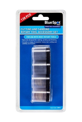BlueSpot Tools Blue Spot Tools138 Piece Cutting & Sanding Rotary Tool Accessory Set from B&Q