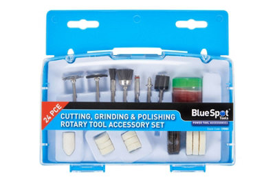 BlueSpot Tools Blue Spot Tools24-Piece Rotary Tool Accessory Set from B&Q