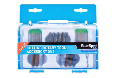 BlueSpot Tools Blue Spot Tools73-Piece Rotary Tool Cutting Accessory Set from B&Q