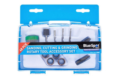BlueSpot Tools Blue Spot Tools48 Pce Rotary Tool Sanding & Cutting Accessory Set from B&Q
