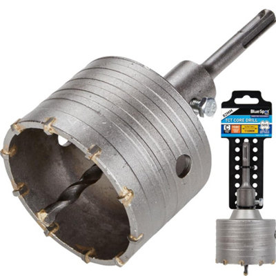 BlueSpot Tools Bluespot 82mm Sds Core Bits Cement Masonry Concrete Brick Block Waste Pipe from B&Q