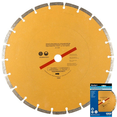 BlueSpot Tools Bluespot Segmented Diamond Cutting Blade Disc Masonry Brick Grinder 230mm 9" from B&Q
