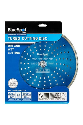 BlueSpot Tools Blue Spot Tools300mm Turbo Cutting Disc20mm Bore from B&Q