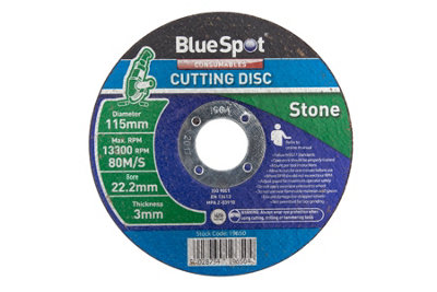 BlueSpot Tools Blue Spot Tools115mm (4.5") Stone Cutting Disc from B&Q