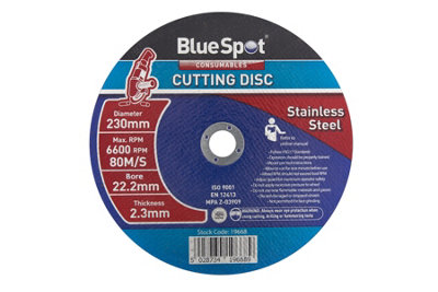 BlueSpot Tools Blue Spot Tools230mm (9") Stainless Steel Cutting Disc from B&Q