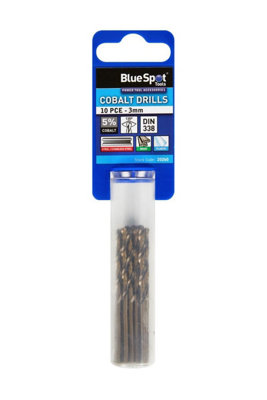 BlueSpot Tools Blue Spot Tools10 Pce Cobalt Drill Bits (3mm) from B&Q