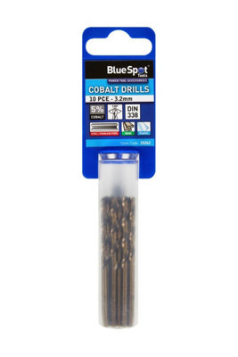 BlueSpot Tools Blue Spot Tools10 Pce Cobalt Drills Set 3.2mm from B&Q