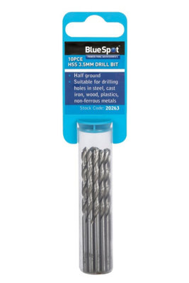 B&Q -  Blue Spot Tools10Pce 3.5mm Hss Drill Set