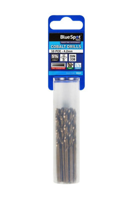BlueSpot Tools Blue Spot Tools10-Piece Cobalt Drill Bit Set (4.2mm) from B&Q