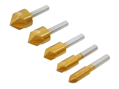 Bluespot Tools Hss Titanium Countersink Bit Set, 5 Piece