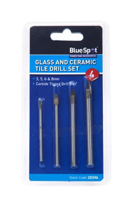 BlueSpot Tools Blue Spot Tools4 Pce Tile And Glass Drill Set (38mm) from B&Q