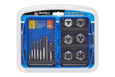 BlueSpot Tools Blue Spot Tools13 Pce Metric Tap & Die Set (M3-M10) from B&Q