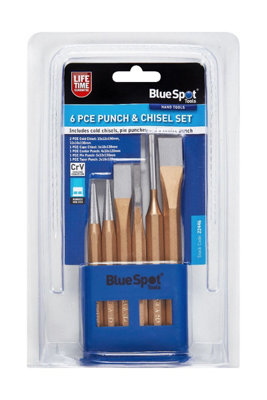 BlueSpot Tools Blue Spot Tools6 Piece Punch & Chisel SetChrome Vanadium from B&Q