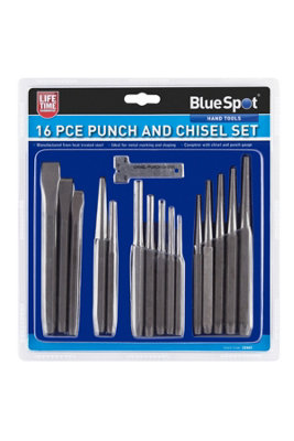 BlueSpot Tools Blue Spot Tools16 Pce Punch And Chisel Set from B&Q
