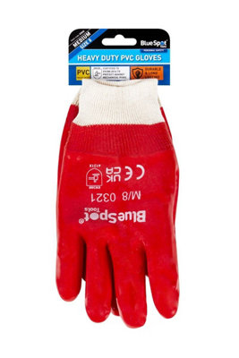 BlueSpot Tools Blue Spot Tools Heavy Duty Pvc Gloves Medium from B&Q